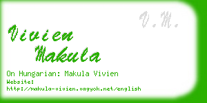 vivien makula business card
